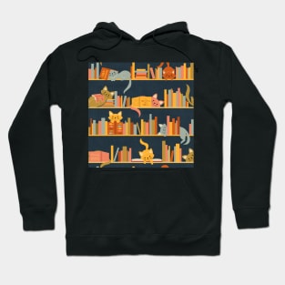 Cozy Cats and Books Hoodie